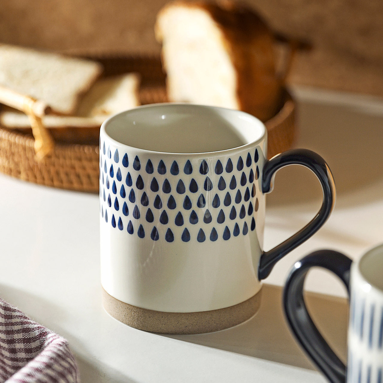 Artistic ceramic coffee cup