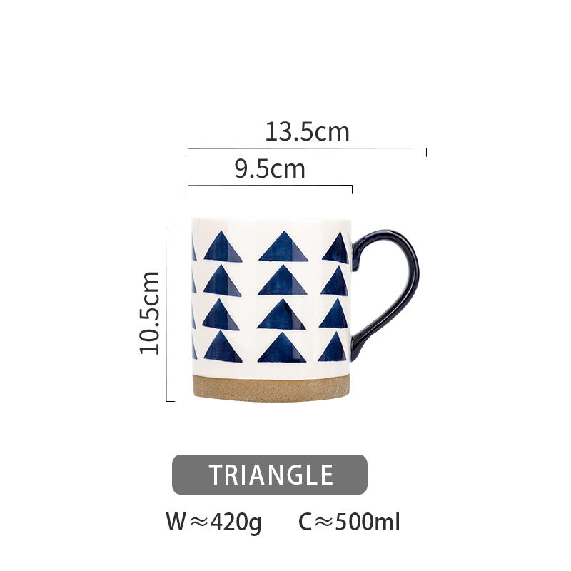 Artistic ceramic coffee cup