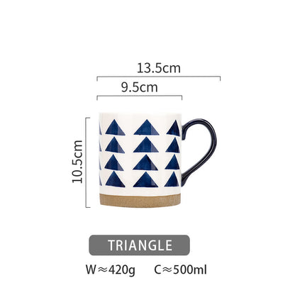 Artistic ceramic coffee cup