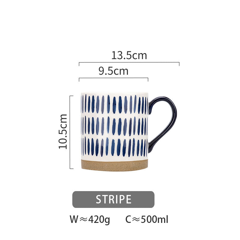 Artistic ceramic coffee cup