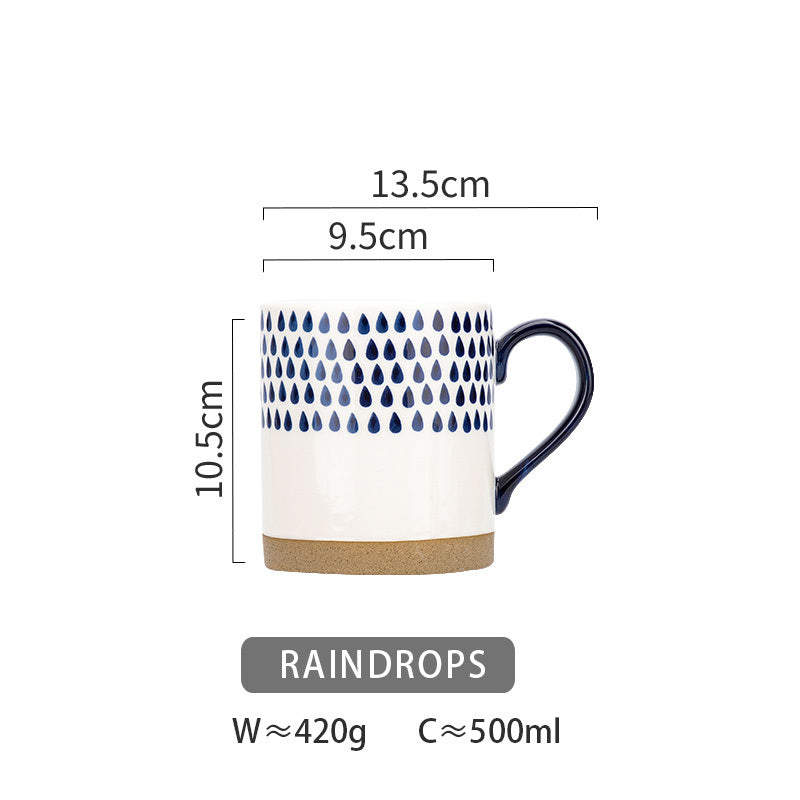 Artistic ceramic coffee cup