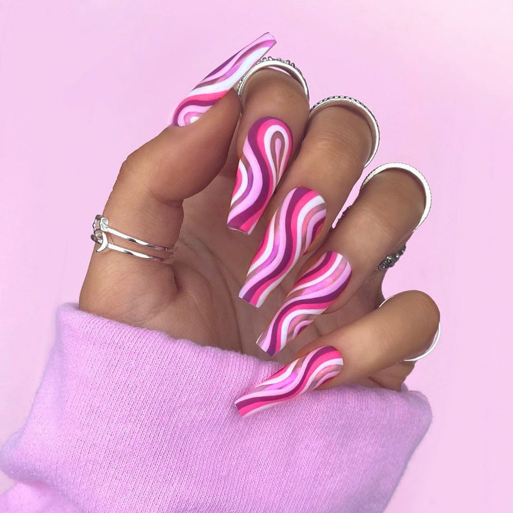 Reusable press-on nails
Finished fake nails
Artistic detachable nails
Wearable nail art
Stick-on nails set
Salon style fake nails
Pre-glued fake nails
DIY press-on manicure