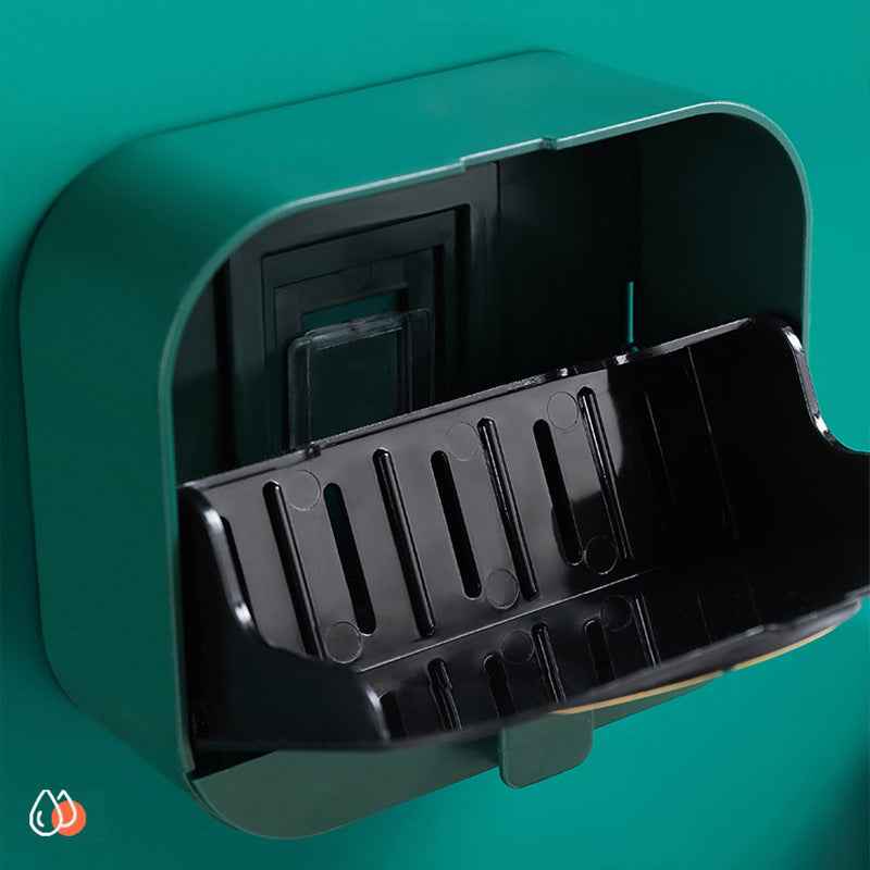 Drain Hole Free Wall Mounted Soap Box With Cover
