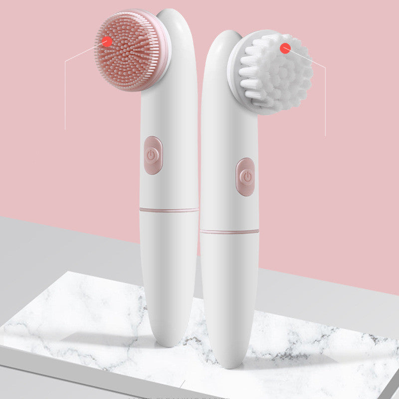 Portable electric facial exfoliator