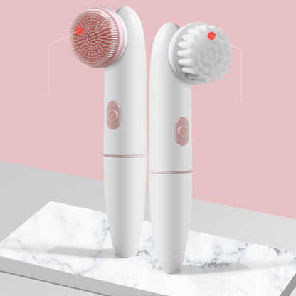 Portable electric facial exfoliator