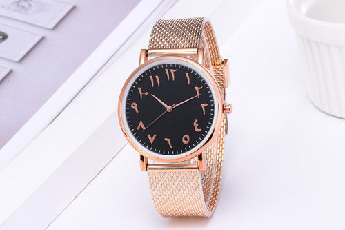 Fashion Creative Quartz Watches Couple Watches Digital Mesh Band Watches - FIFI LONDON