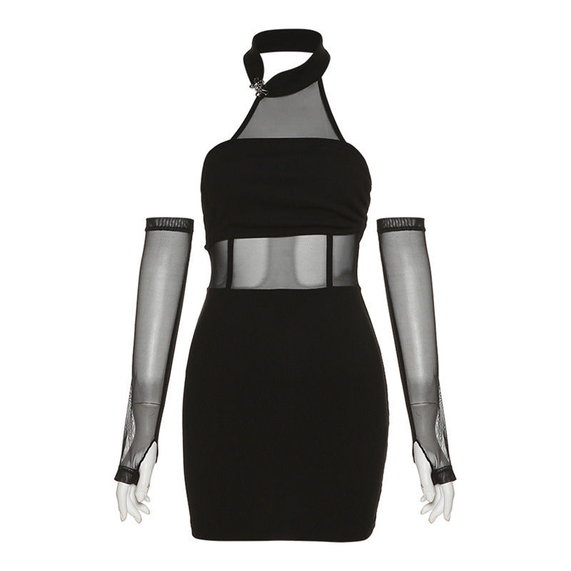 Trendy summer halter dress