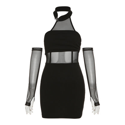 Trendy summer halter dress