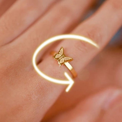Women’s fidgeting and anxiety relief  finger spinner ring
