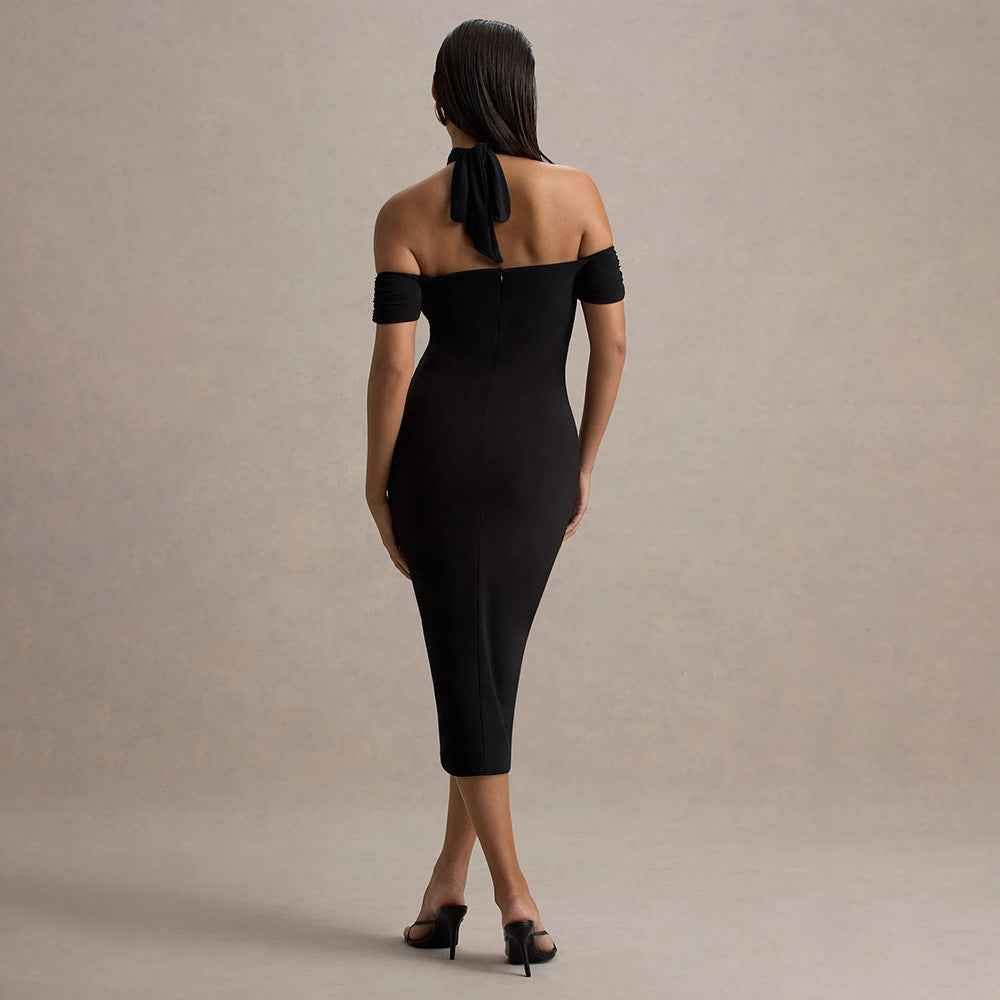Sexy slim halter dress