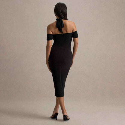Sexy slim halter dress