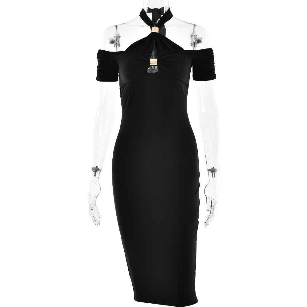 Sexy slim halter dress