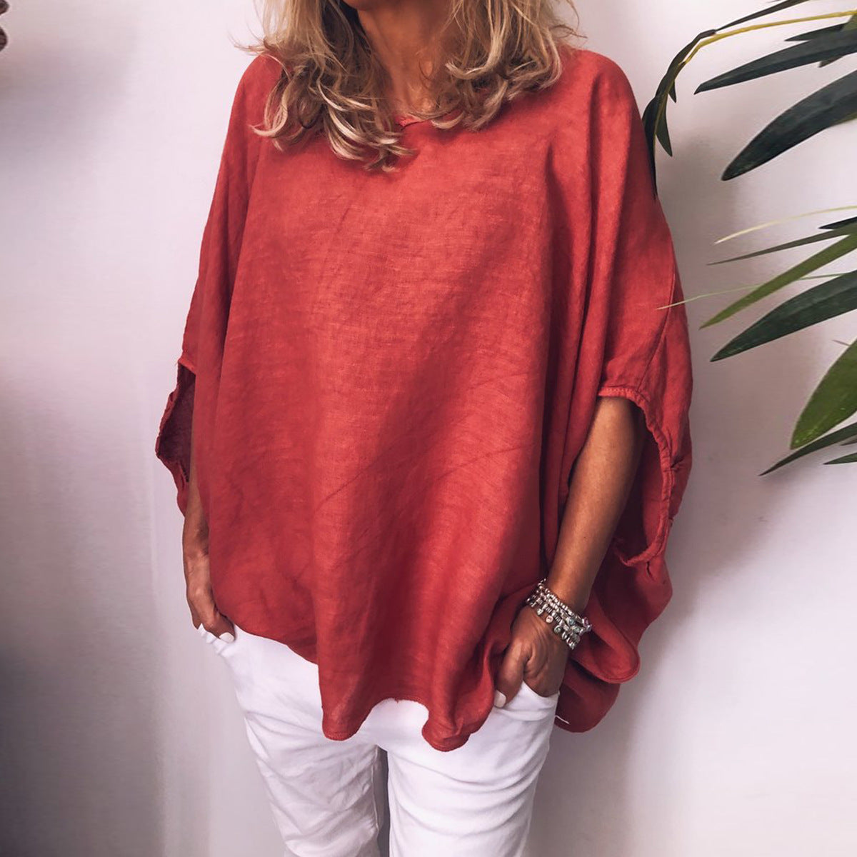Breathable loose fit ladies top