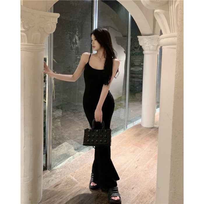 Sleek high-grade slip dress