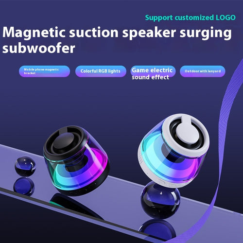 Portable Wireless Sound Ambience Light Bluetooth Magnetic Mini Speaker - FIFI LONDON