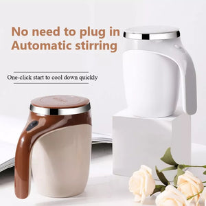 Rechargeable Model Automatic Stirring Cup Coffee Cup High Value Electric Stirring Cup Lazy Milkshake Rotating Magnetic Water Cup - FIFI LONDON