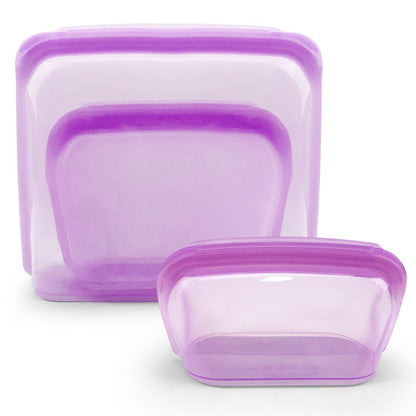 Reusable silicone storage bag