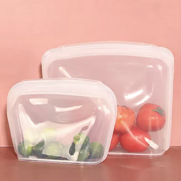 Reusable silicone storage bag