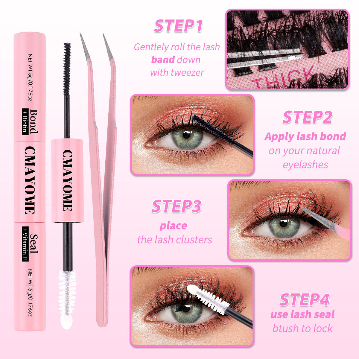 Cosmetic eyelash kit