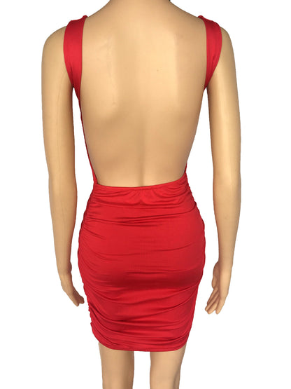 Slim fit halter cocktail dress