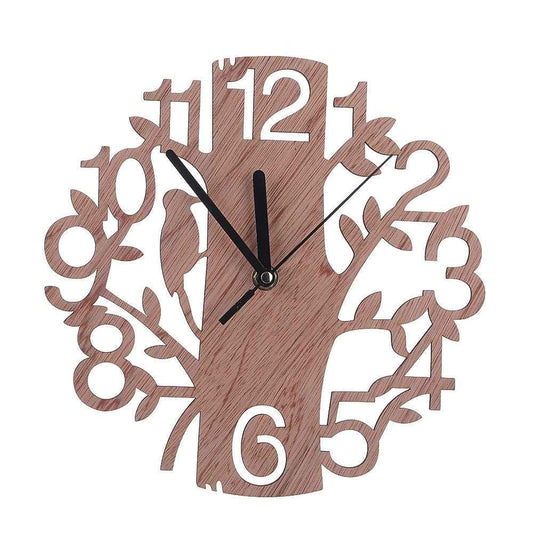 Simple wooden wall clock