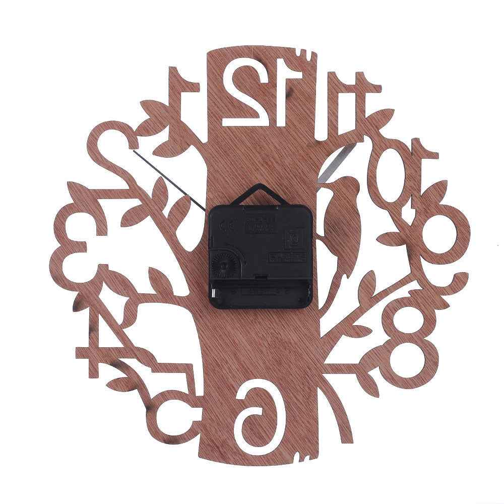Simple Wooden Wall Clock For Bedroom Wall