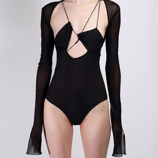 Slim fit cutout bodysuit