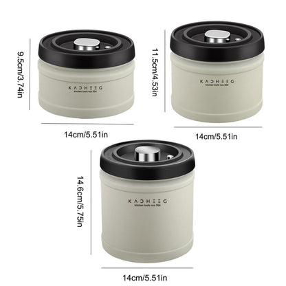 Kacheeg Sealing Can Pressed Vacuum Coffee Bean Tea Cans, Capacity:, 750ml, 1100ml, 1600ml - FIFI LONDON