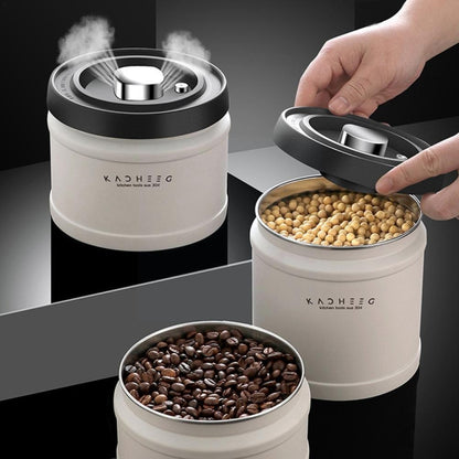 Kacheeg Sealing Can Pressed Vacuum Coffee Bean Tea Cans, Capacity:, 750ml, 1100ml, 1600ml - FIFI LONDON