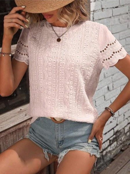 Women's V-Neck Shirt

Casual Short-Sleeve Top

Solid Color Summer Shirt

Lightweight Women's Tee

Everyday Casual Shirt

V-Neck Cotton T-Shirt

Summer Tops for Women