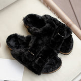 Women's Outer Wear Warm Winter Cotton Slippers - FIFI LONDON