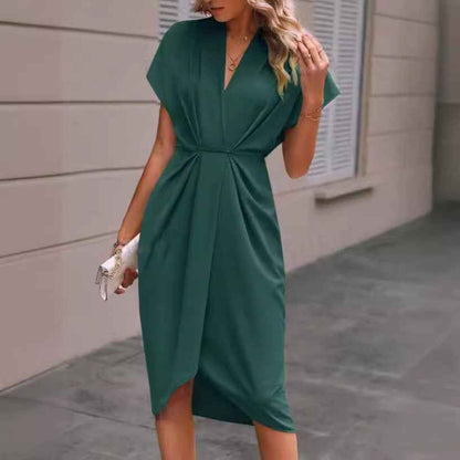 Pleated summer fashion dress