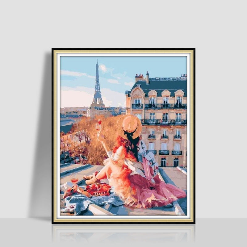 Digital Oil Painting Romantic Atmosphere Combination Hanging Painting - FIFI LONDON