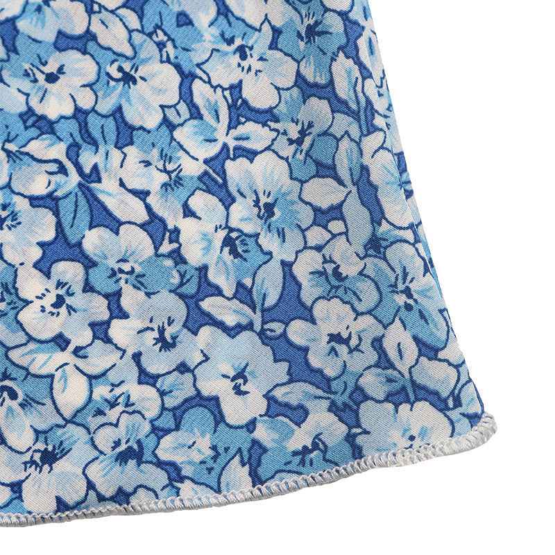 Floral smocked short skirt