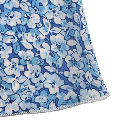 Floral smocked short skirt