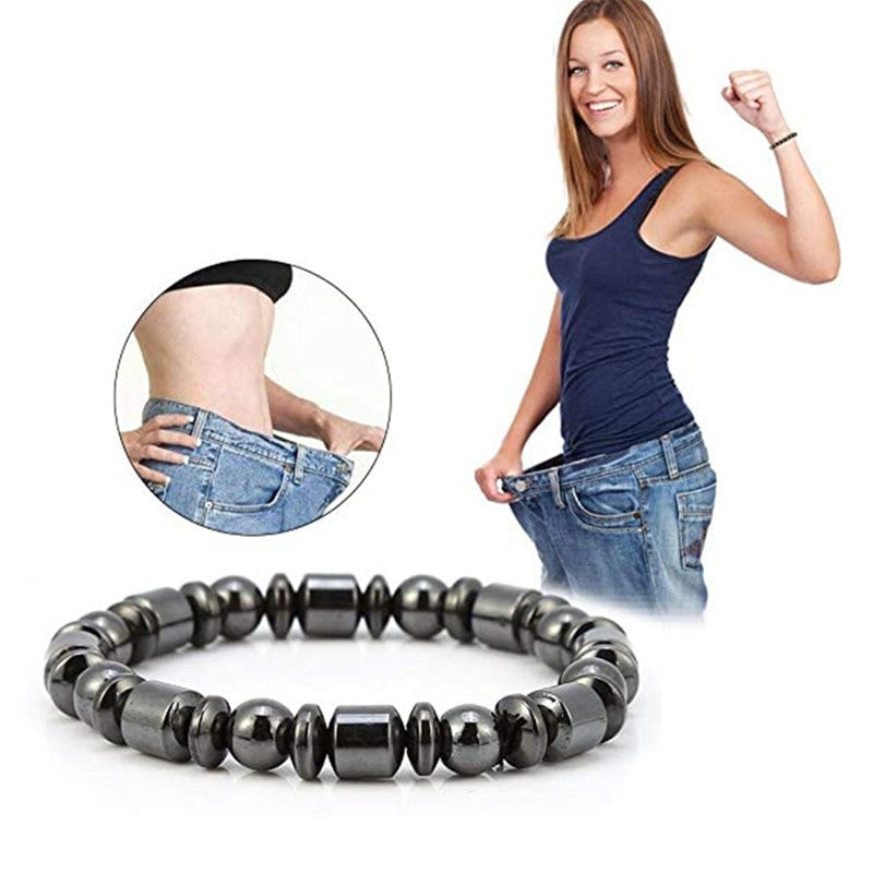 Weight Loss Magnet Bracelets For Women Men Pentagram Stone Magnetic Therapy Bracelets Pain Relief Slimming Health Jewelry - FIFI LONDON