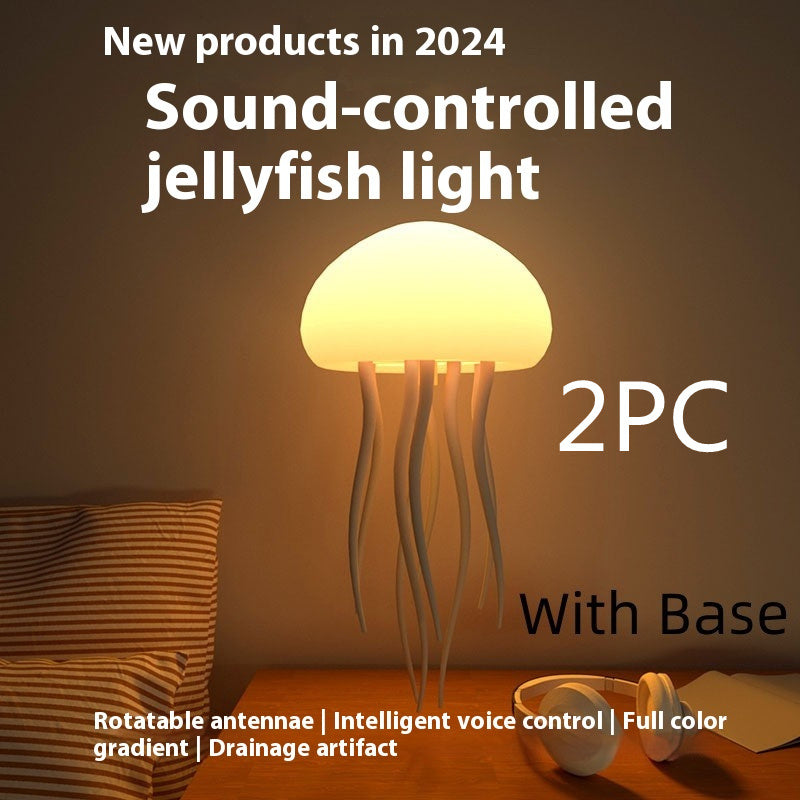 Jellyfish Mood Lamp LED Jellyfish Night Light Portable Jellyfish Lamp Jellyfish Decorations Smart Table Lamp For Bedside Desk - FIFI LONDON