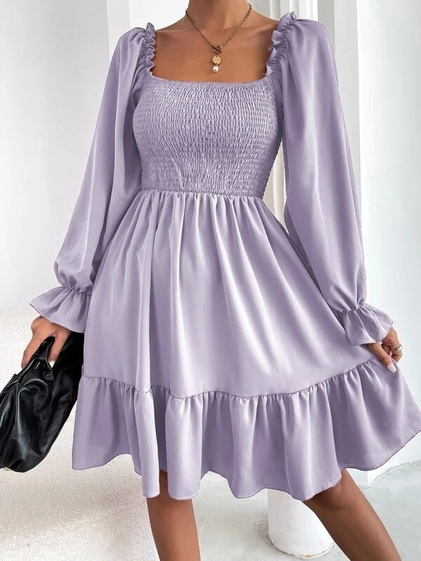 Chic long sleeve party dress