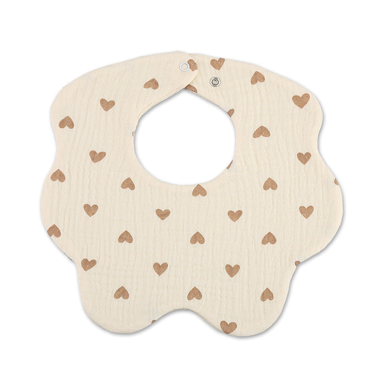 Cotton Simple Newborn Printing Drool Towel - FIFI LONDON