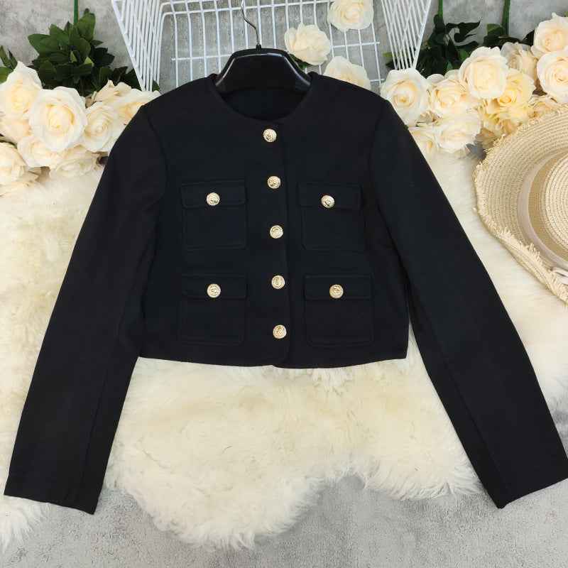 Elegant minimalist short jacket