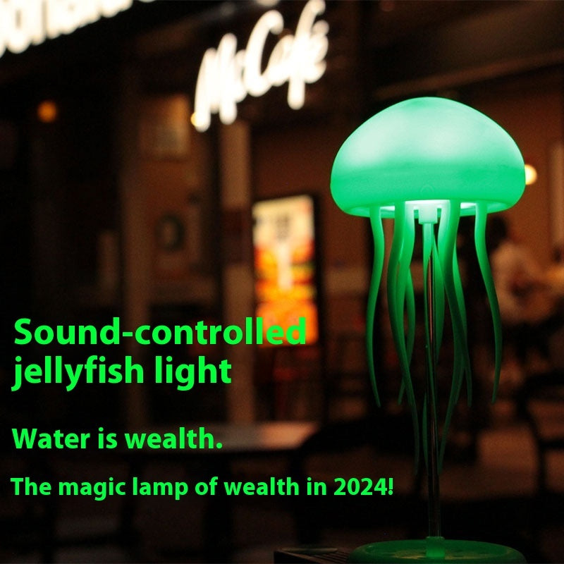 Jellyfish Mood Lamp LED Jellyfish Night Light Portable Jellyfish Lamp Jellyfish Decorations Smart Table Lamp For Bedside Desk - FIFI LONDON