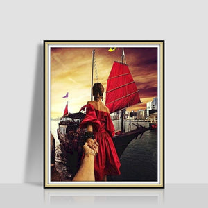 Digital Oil Painting Romantic Atmosphere Combination Hanging Painting - FIFI LONDON