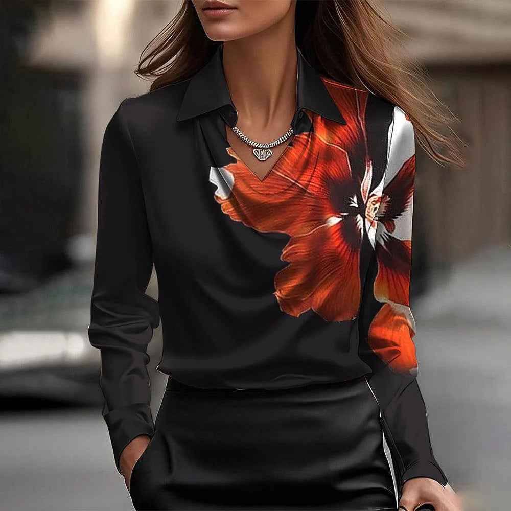 Satin draped blouse top
